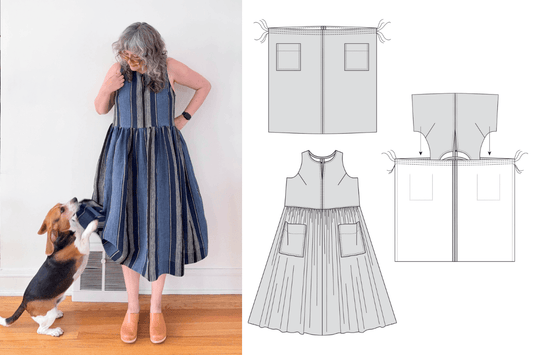 Removing the Austin Dress Side Seam Button Bands